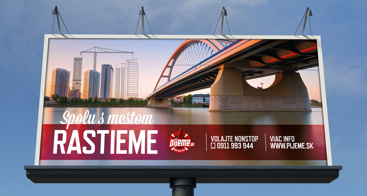 Pijeme.sk - bilboard