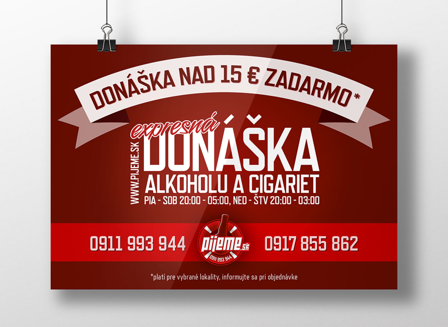 Pijeme.sk - leták
