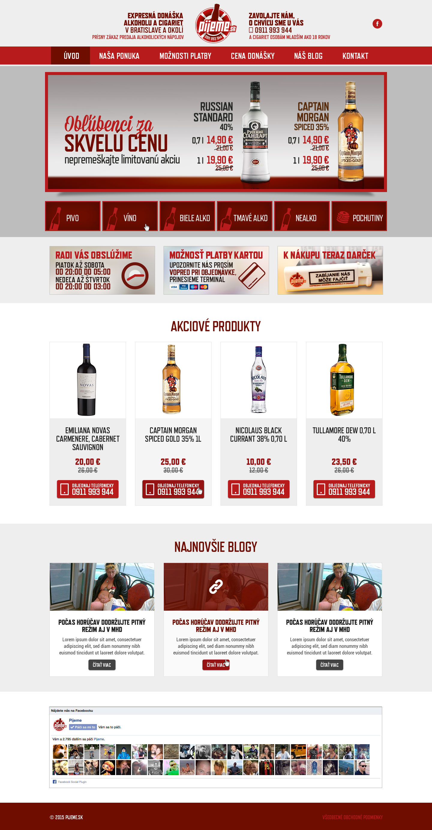 Pijeme.sk - homepage