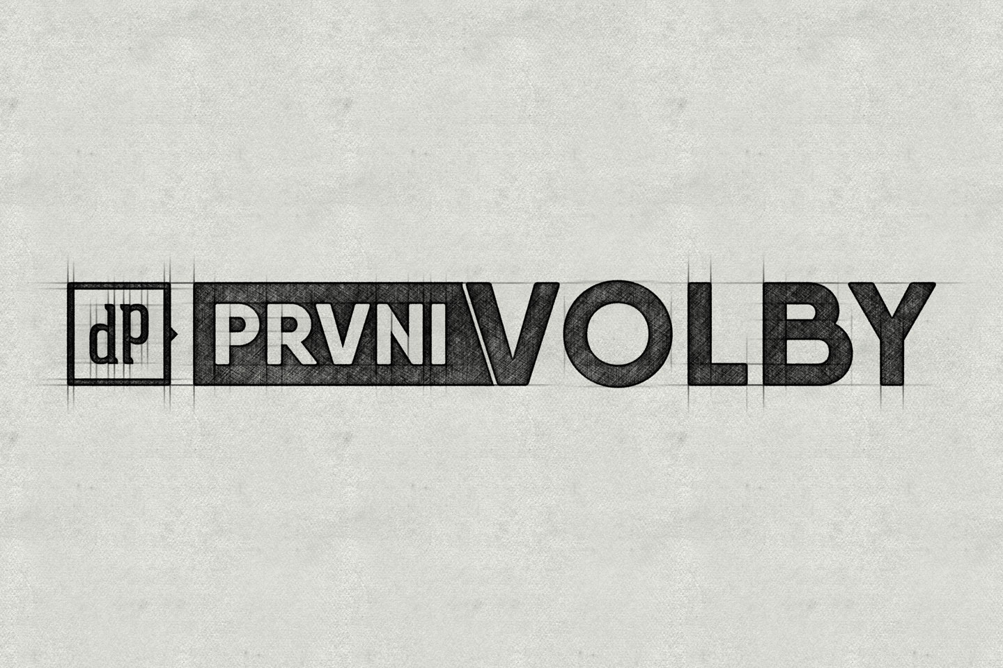 Prvnivolby logo sketch