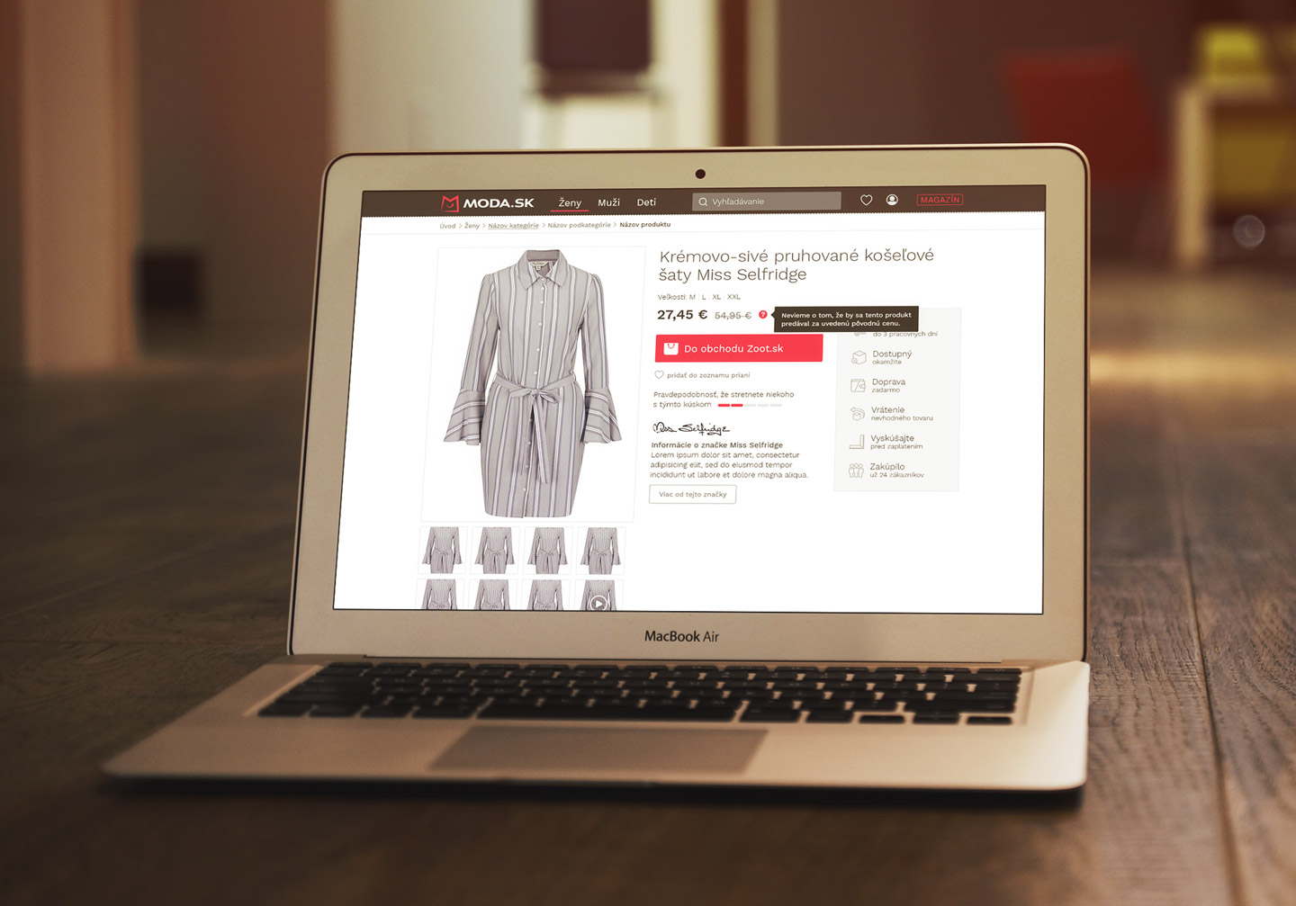 Moda.sk web