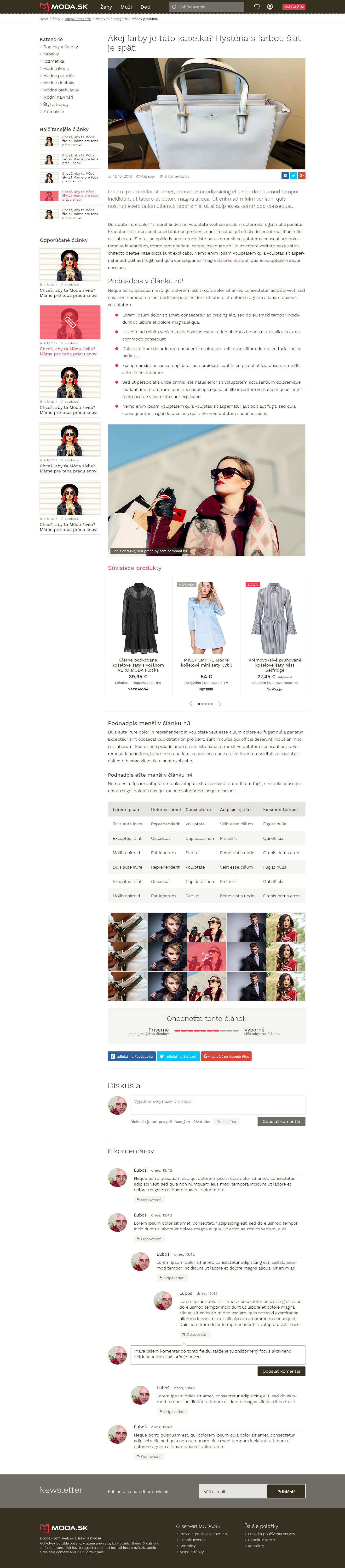 Moda.sk web