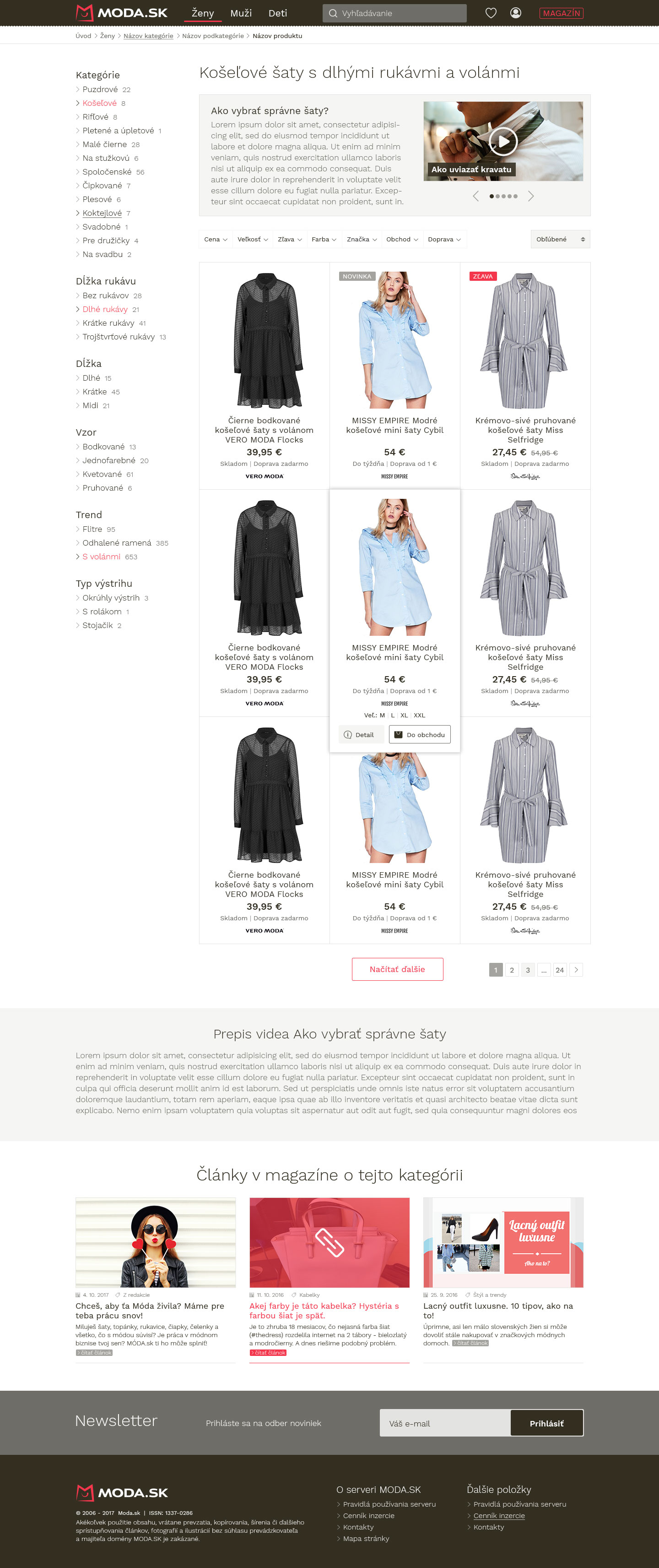 Moda.sk web