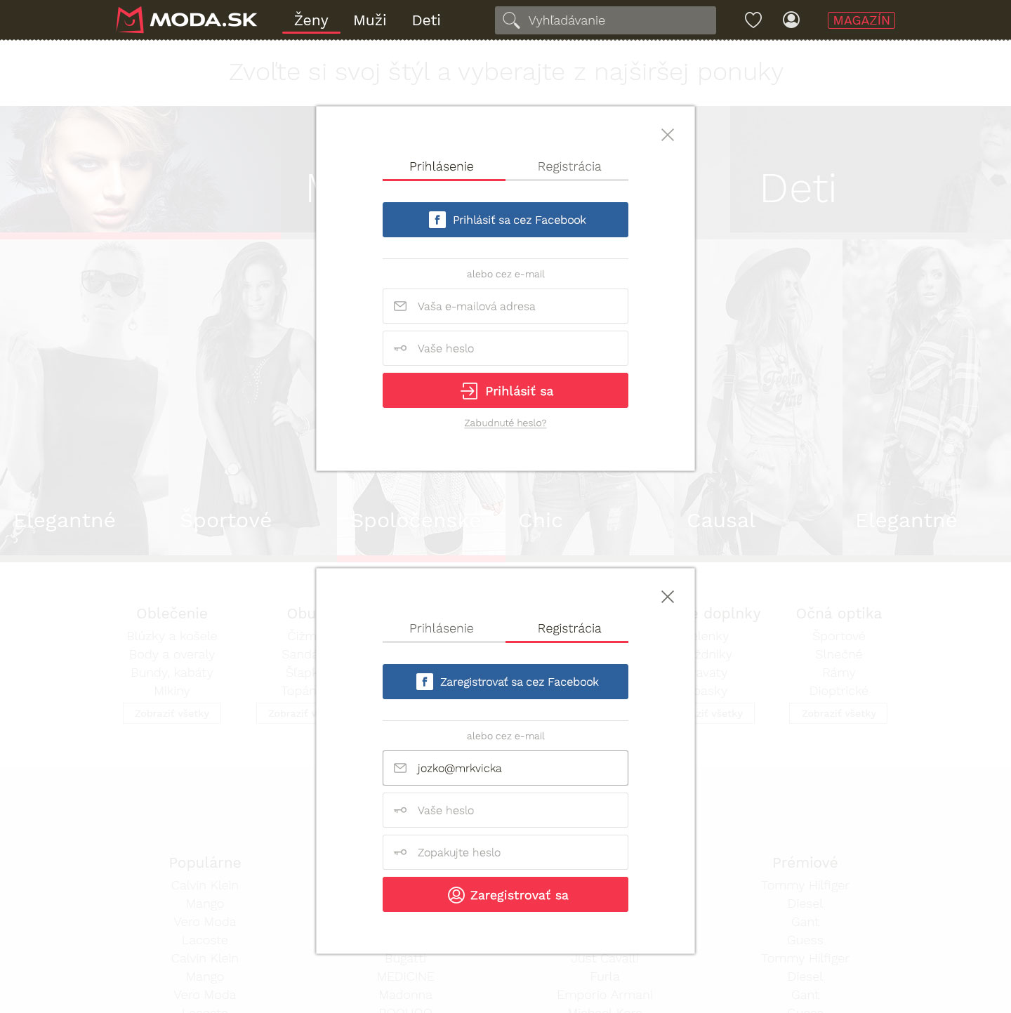 Moda.sk web