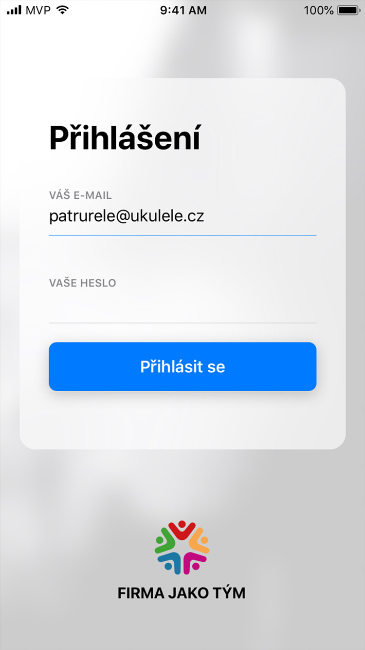 Firma jako tým app home