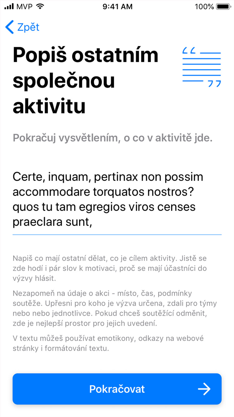 Firma jako tým app zakládání aktivity