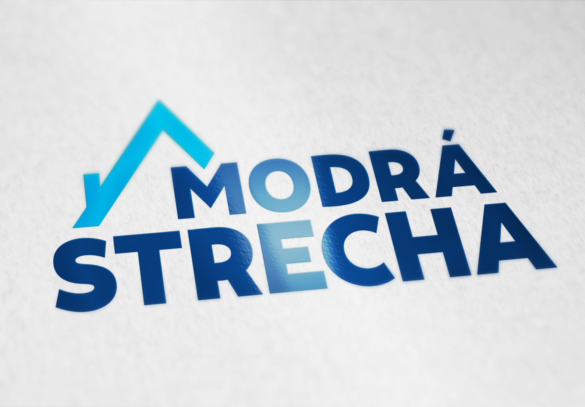 Modrá strecha logo